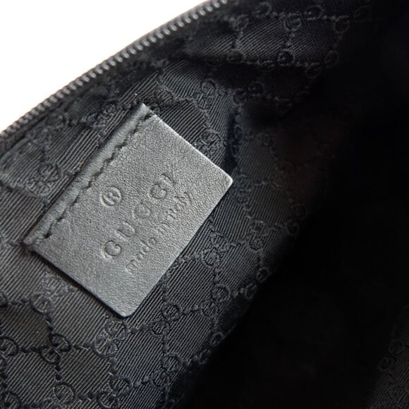 Authentic Preowned Gucci Black Denim/ Leather Sherry Line Micro Shoulder Bag - Picture 14 of 16